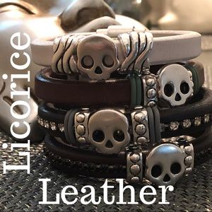 Licorice Leather Bracelets